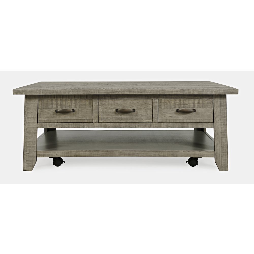 Rustic Farmhouse Solid Wood 50" Coffee Table. Picture 1