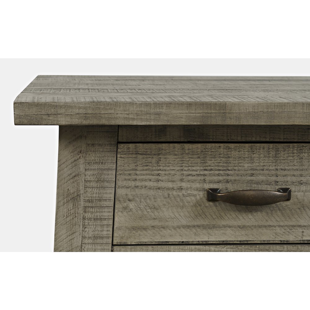 Telluride Rustic Farmhouse Solid Wood End Table with Storage. Picture 3