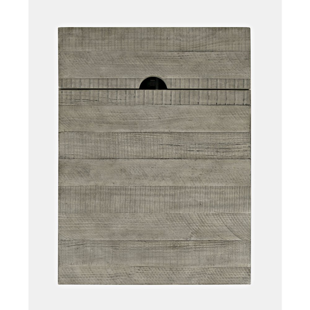 Telluride Rustic Farmhouse Solid Wood USB Charging Chairside End Table. Picture 6