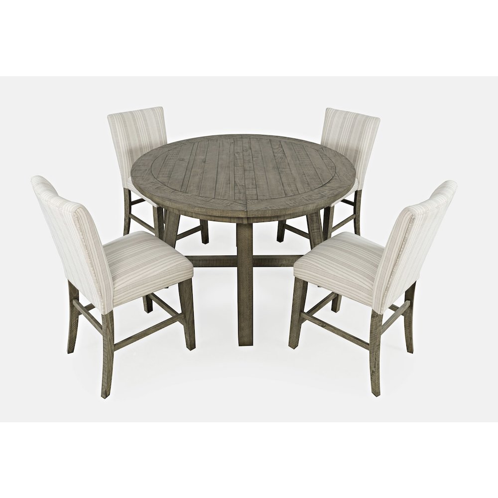 Rustic Farmhouse Solid Wood Five Piece Counter Height Dining Table Set. Picture 3