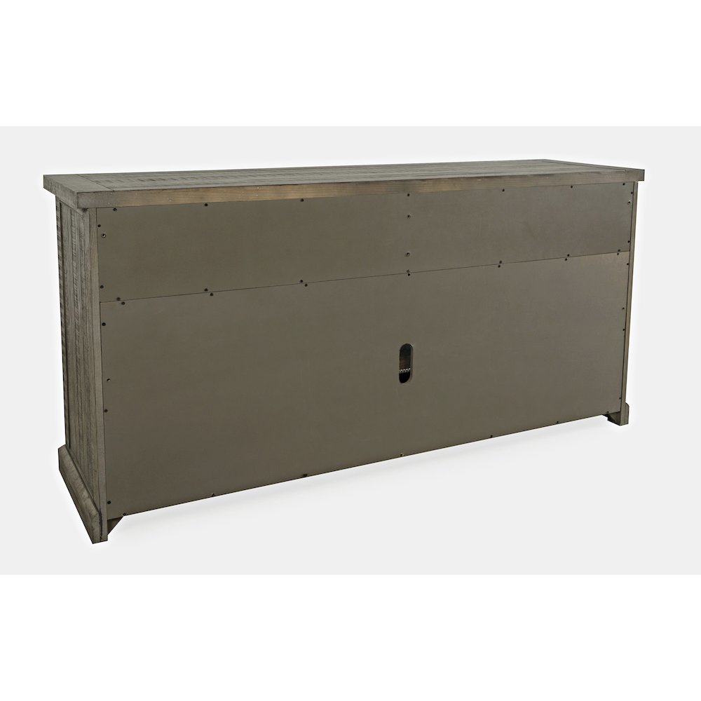 70" Rustic Distressed Solid Wood Farmhouse Four Drawer Sideboard Buffet Server. Picture 8