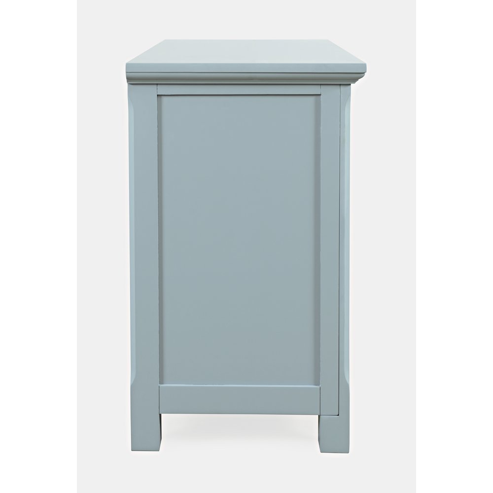 Isabella 38" Luxury Mirrored Accent Storage Cabinet. Picture 9