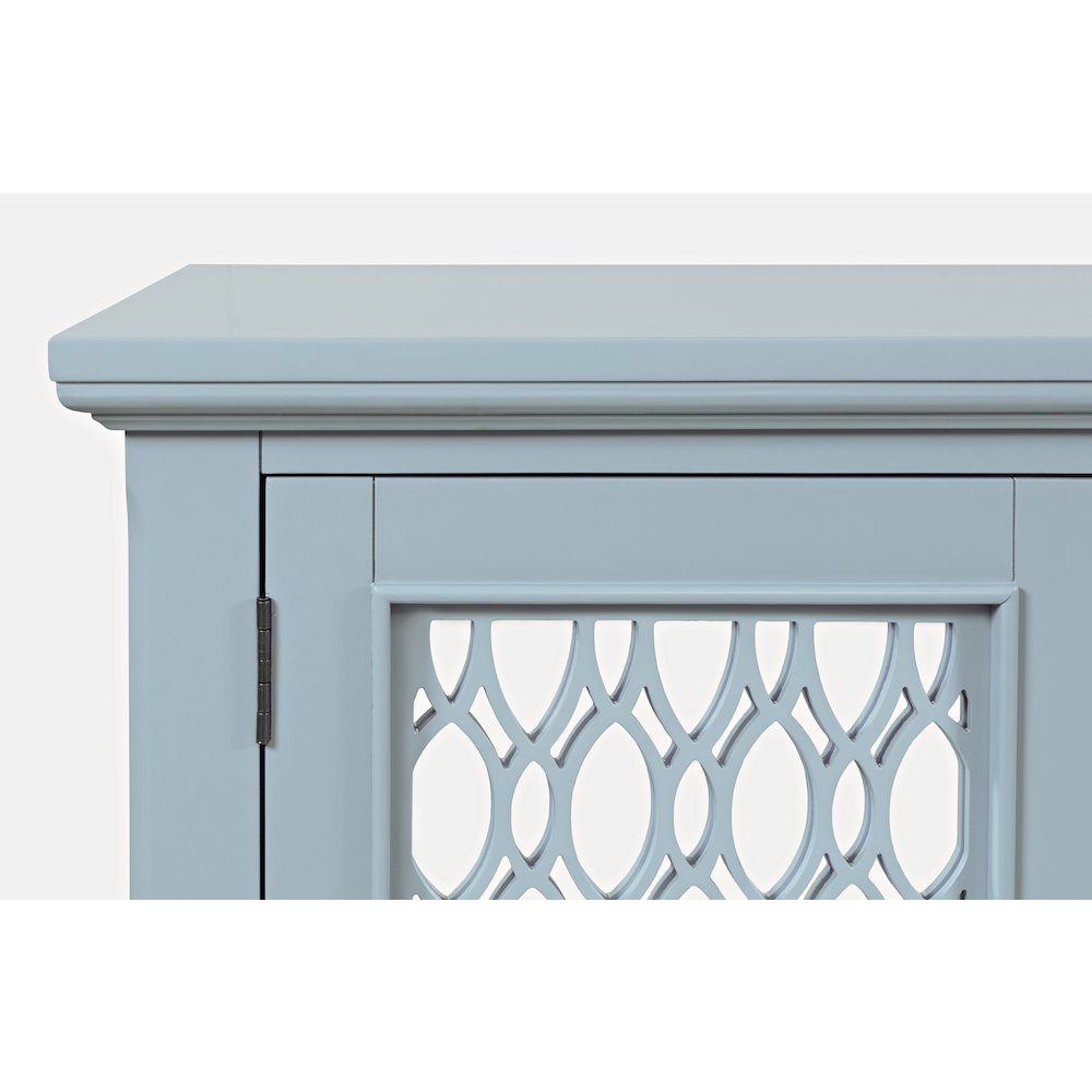 Isabella 86" Luxury Mirrored Sideboard Storage Cabinet. Picture 4
