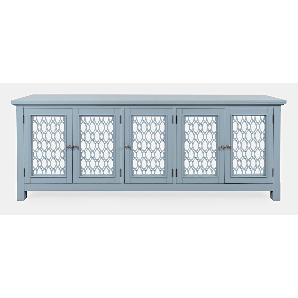 Isabella 86" Luxury Mirrored Sideboard Storage Cabinet. Picture 1