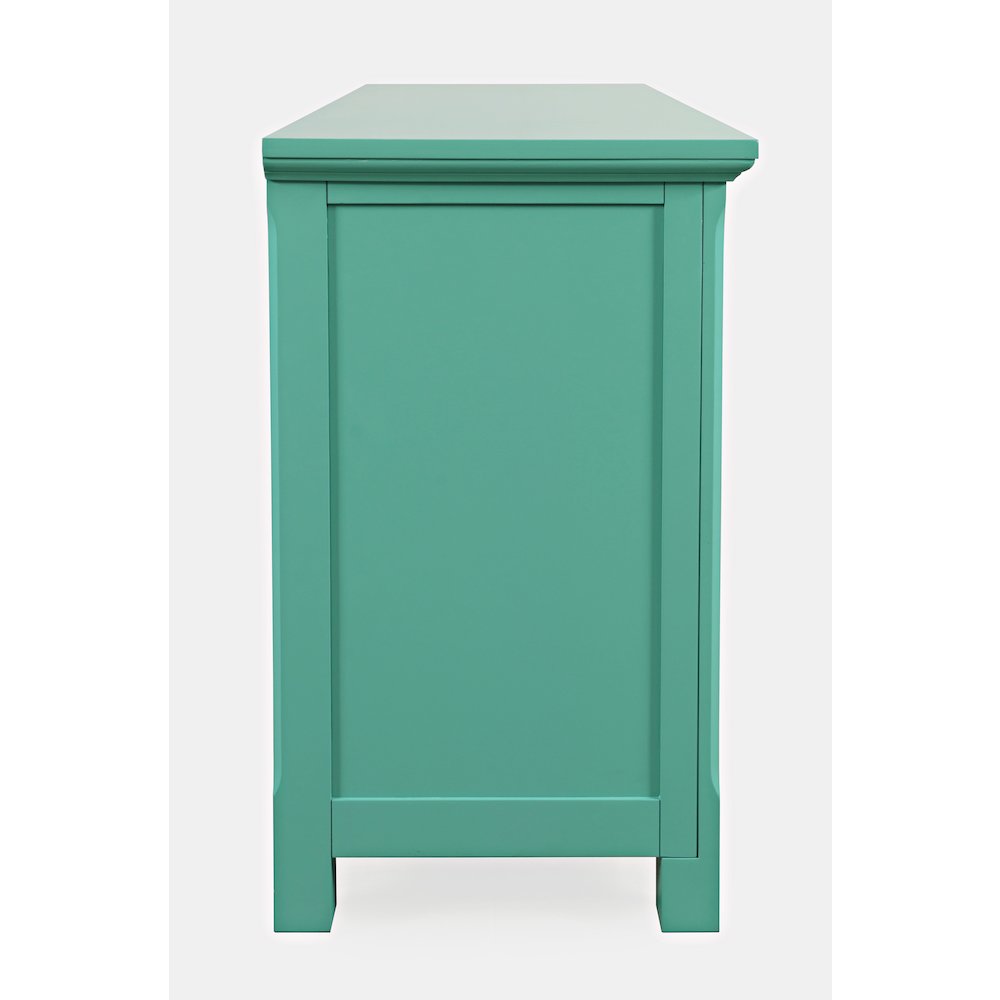 Isabella 54" Luxury Mirrored Accent Storage Cabinet. Picture 8
