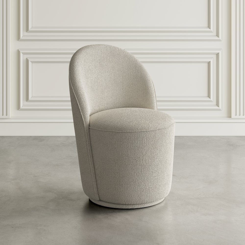 Landon Mid-Century Modern Upholstered Swivel Dining Chair (Set of 2). Picture 11