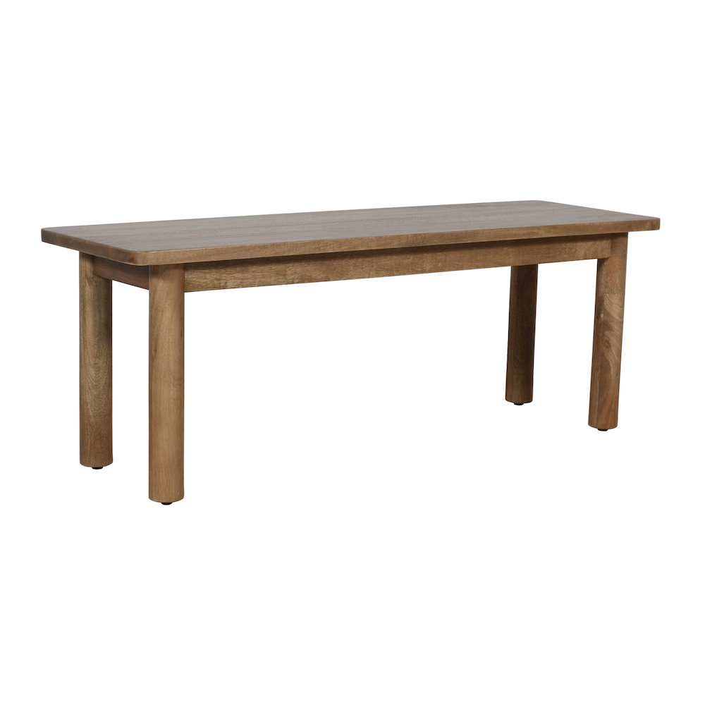 Bodhi 50" Rustic Solid Wood Dining Bench. Picture 3