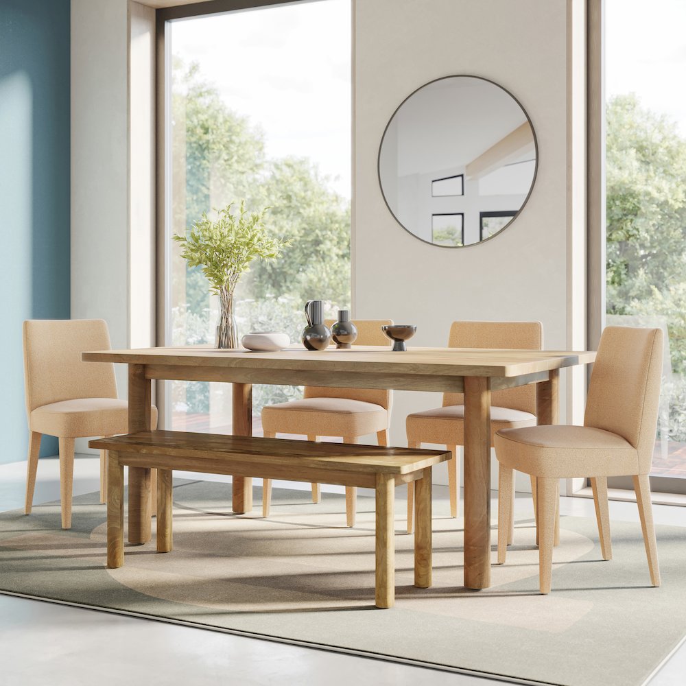 Mid-Century Modern Contemporary Upholstered Vintage Dining Chair (Set of 2). Picture 7