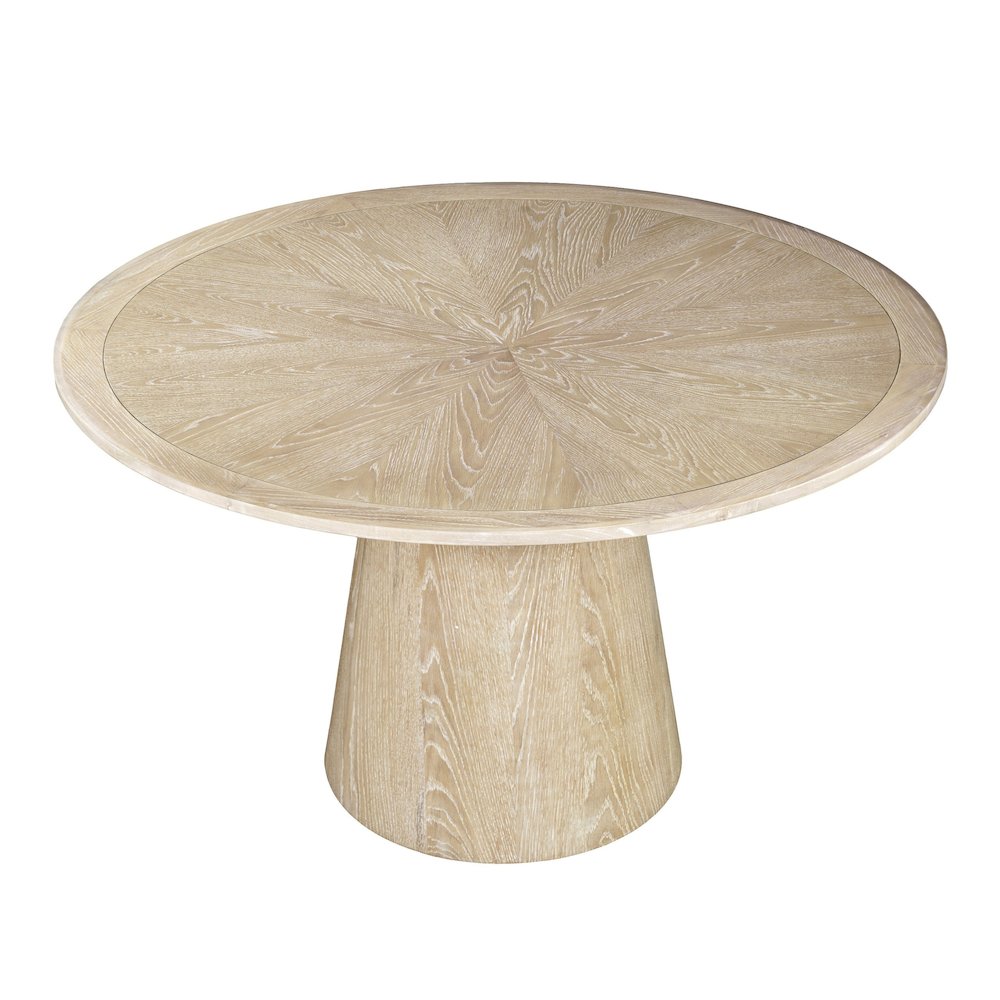 Bonn Mid-Century Modern 50" Round Pedestal Dining Table. Picture 2