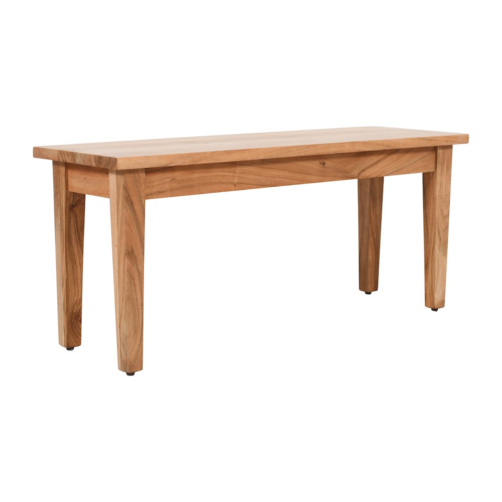 Colby 42" Traditional Classic Solid Hardwood Bench. Picture 2