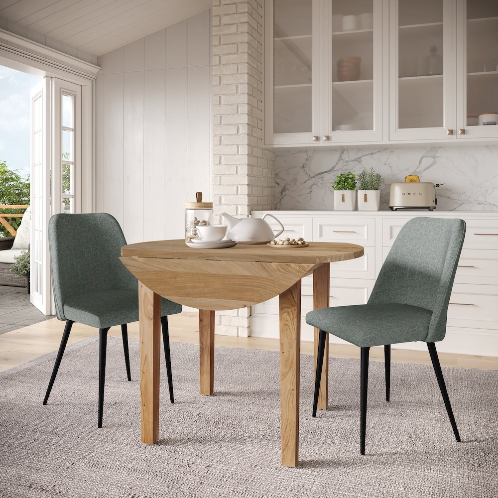 Macey Contemporary Modern Upholstered Dining Chair (Set of 2). Picture 8