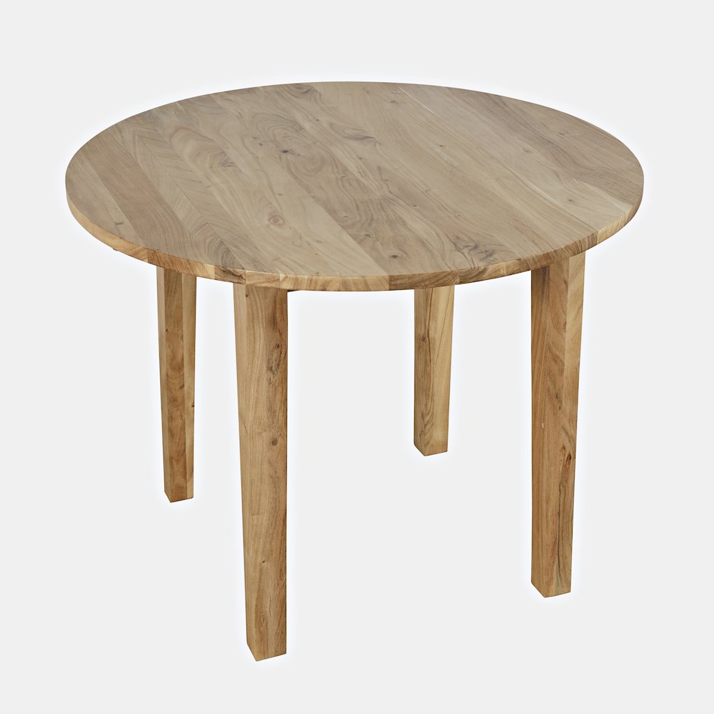 Colby 40" Round Traditional Classic Solid Hardwood Dropleaf Dining Table. Picture 9