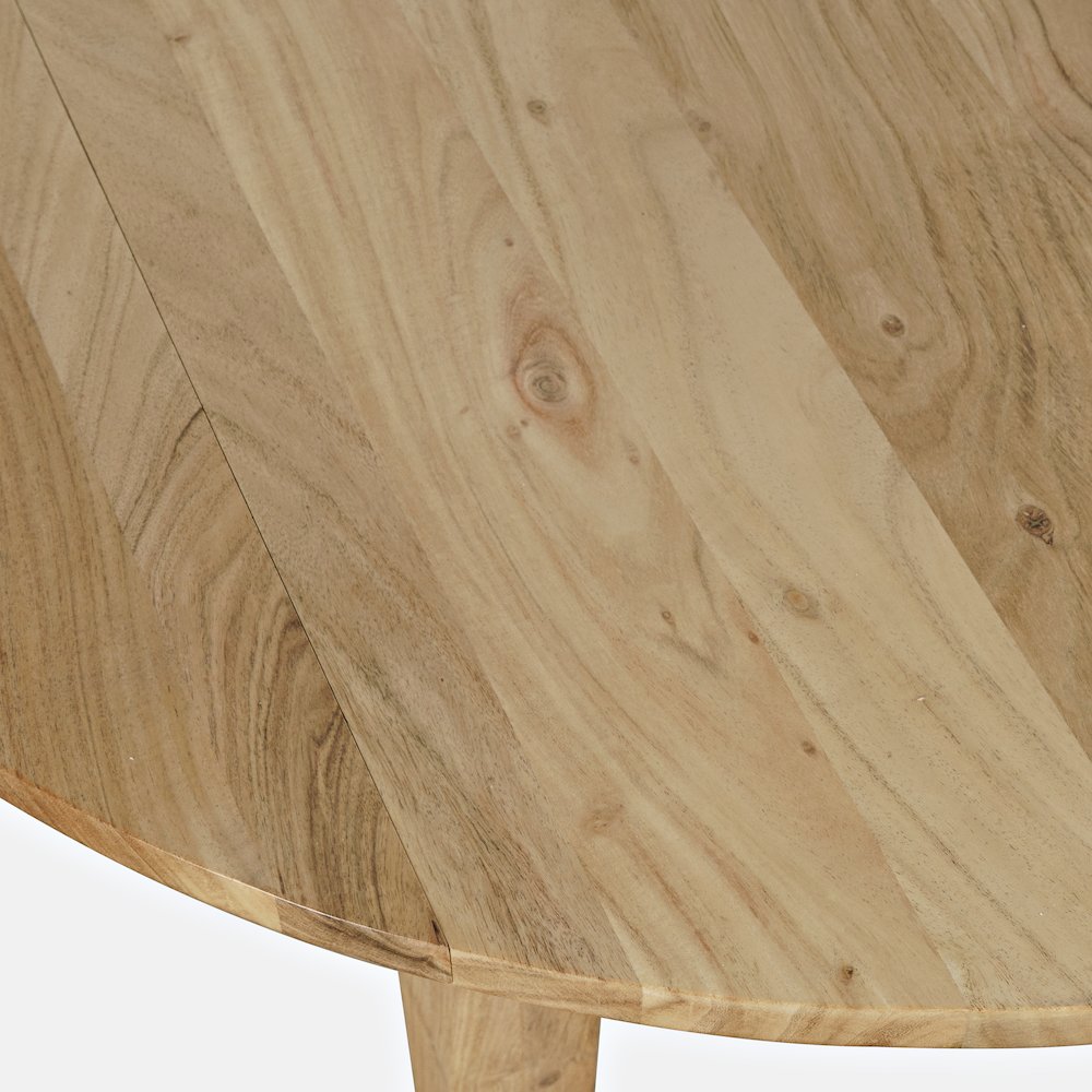 Colby 40" Round Traditional Classic Solid Hardwood Dropleaf Dining Table. Picture 6