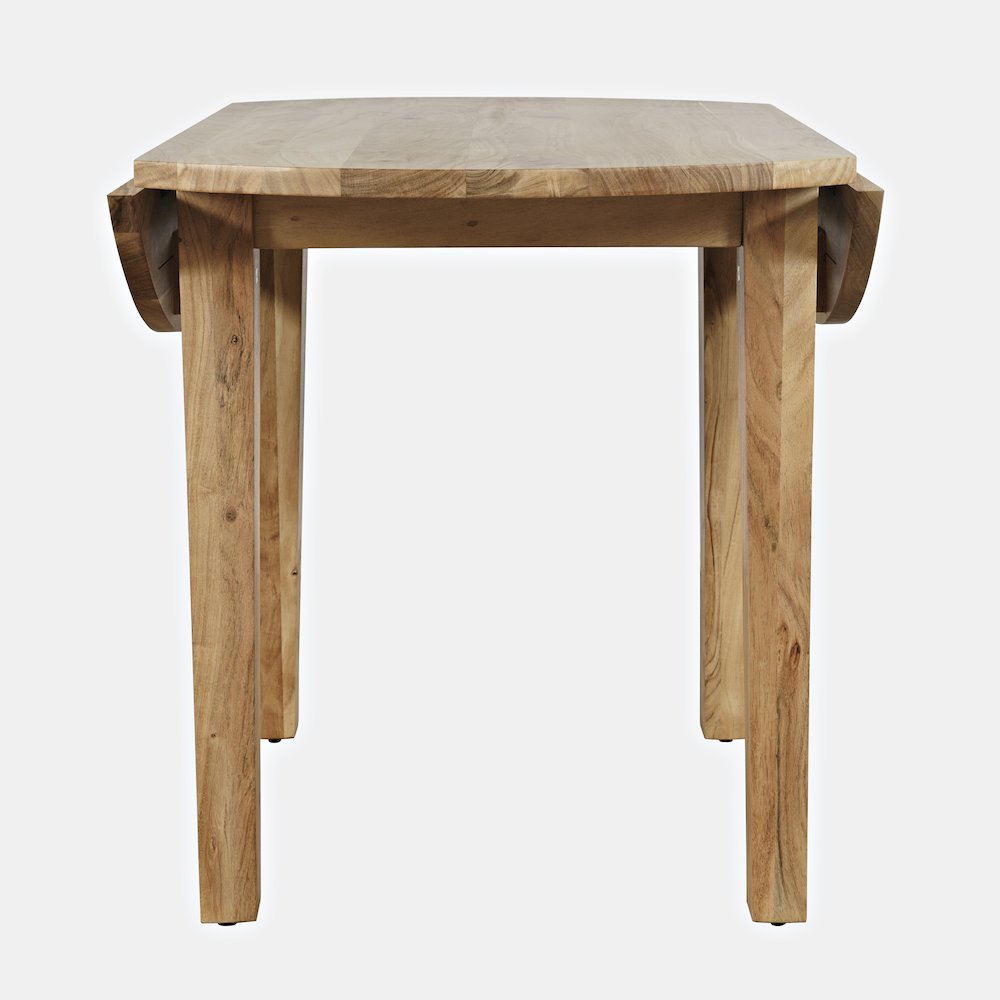 Colby 40" Round Traditional Classic Solid Hardwood Dropleaf Dining Table. Picture 7