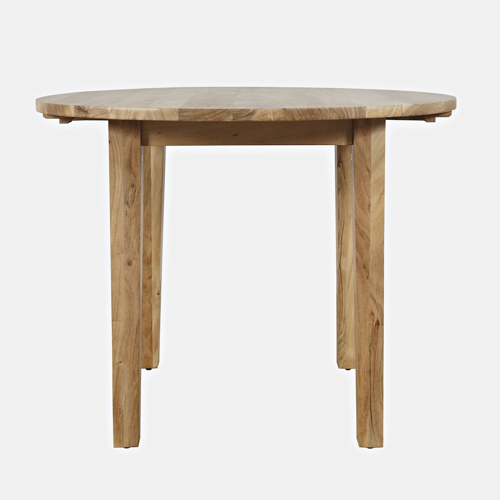 Colby 40" Round Traditional Classic Solid Hardwood Dropleaf Dining Table. Picture 1