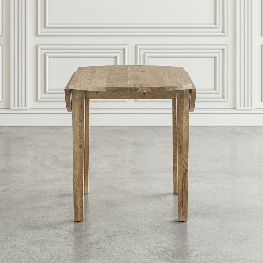 Colby 40" Round Traditional Classic Solid Hardwood Dropleaf Dining Table. Picture 13