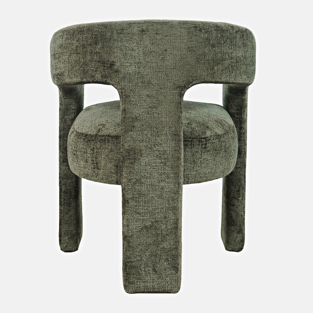 Gwen Modern Luxury Jacquard Fabric Upholstered Sculpture Armchair. Picture 7