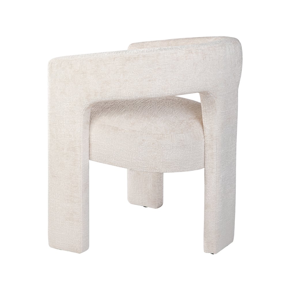 Gwen Modern Luxury Jacquard Fabric Upholstered Sculpture Armchair. Picture 6