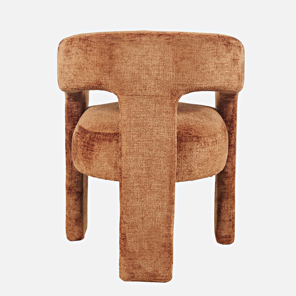 Gwen Modern Luxury Jacquard Fabric Upholstered Sculpture Armchair. Picture 7
