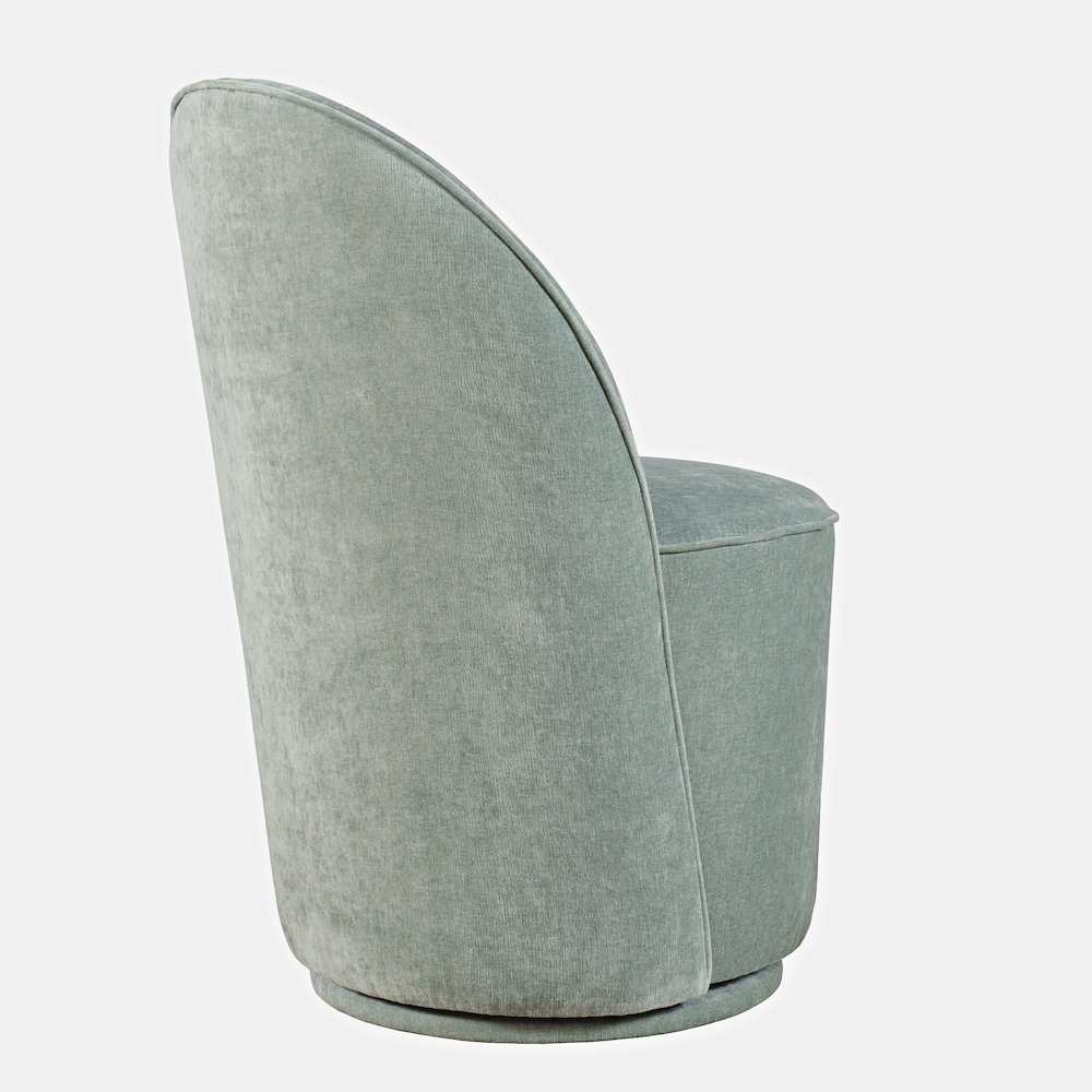 Landon Mid-Century Modern Upholstered Swivel Dining Chair (Set of 2). Picture 5
