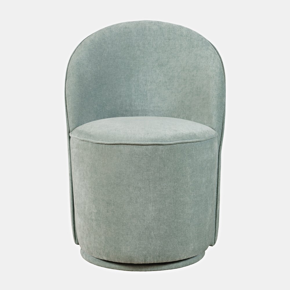 Landon Mid-Century Modern Upholstered Swivel Dining Chair (Set of 2). Picture 3