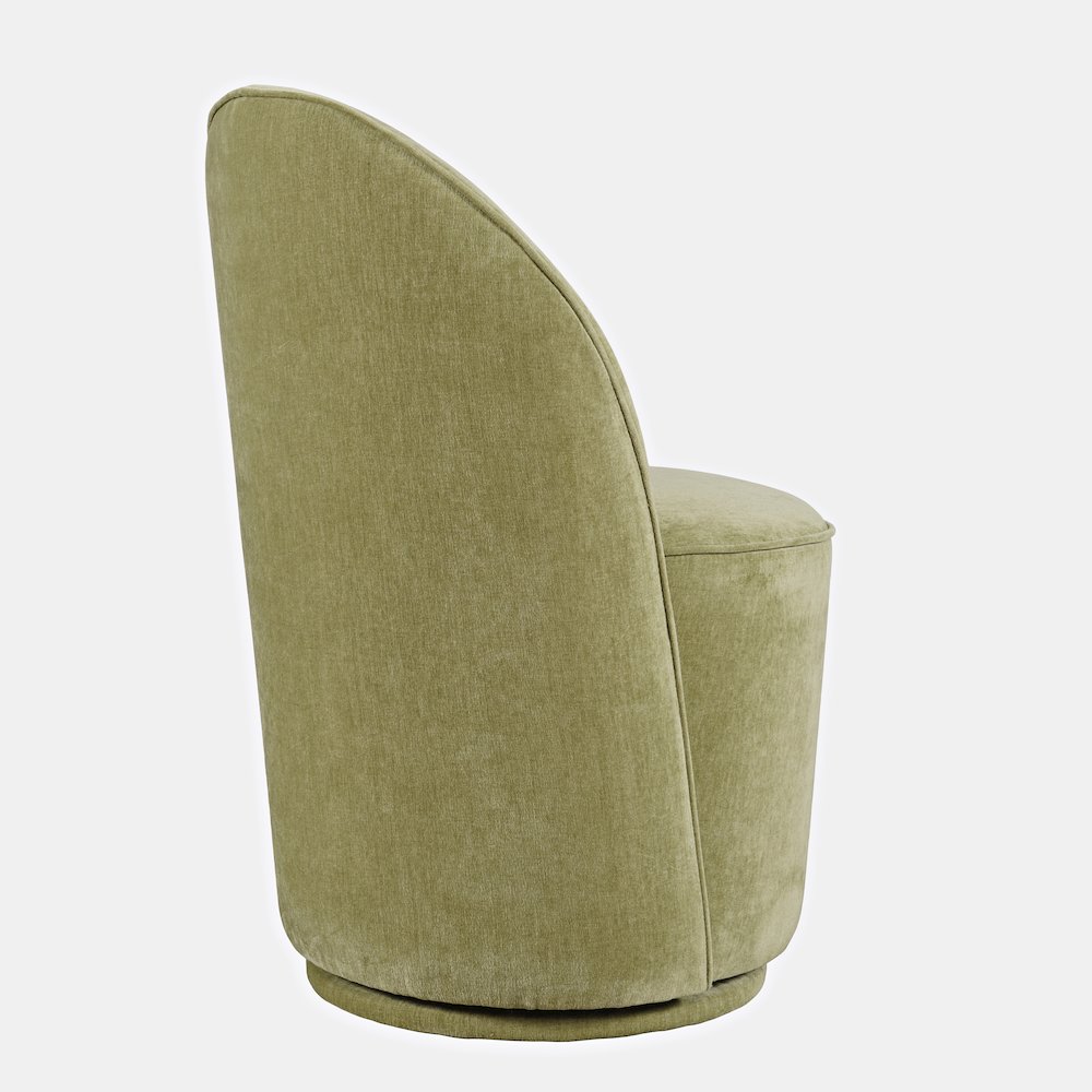 Landon Mid-Century Modern Upholstered Swivel Dining Chair (Set of 2). Picture 6