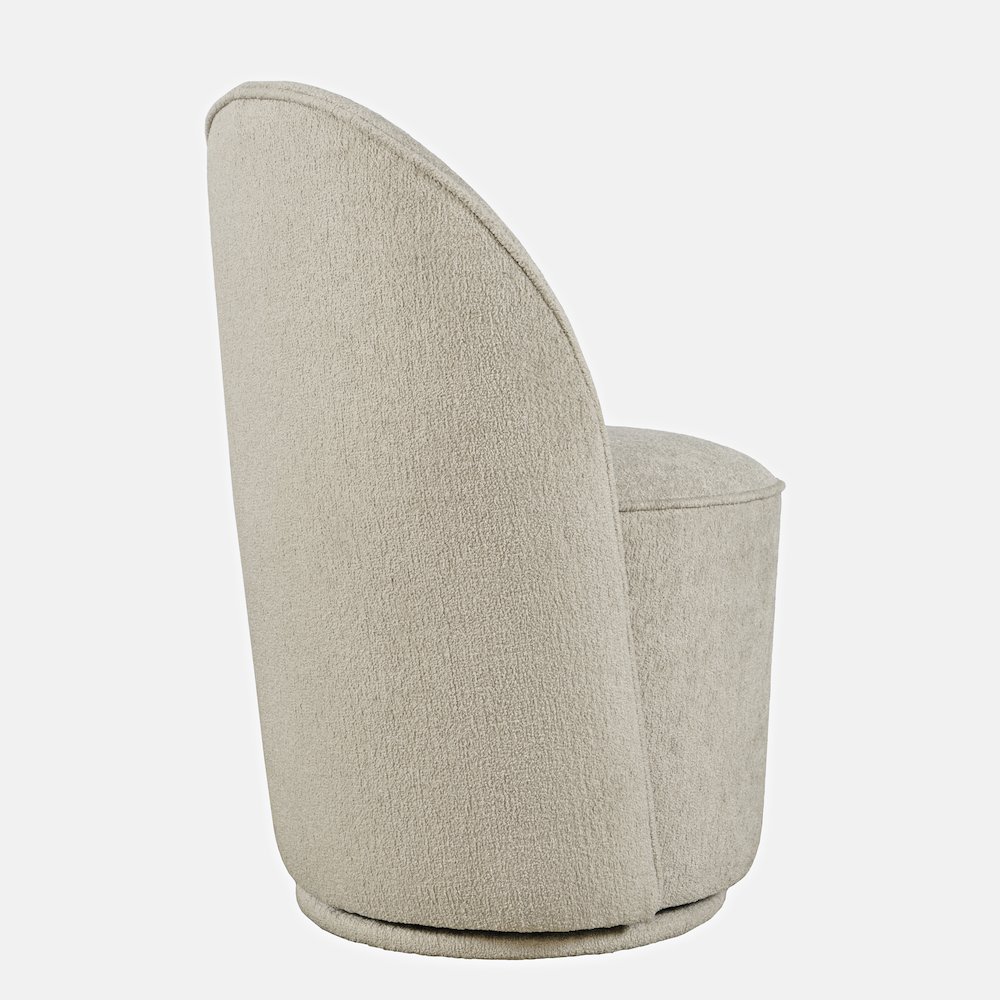Landon Mid-Century Modern Upholstered Swivel Dining Chair (Set of 2). Picture 8