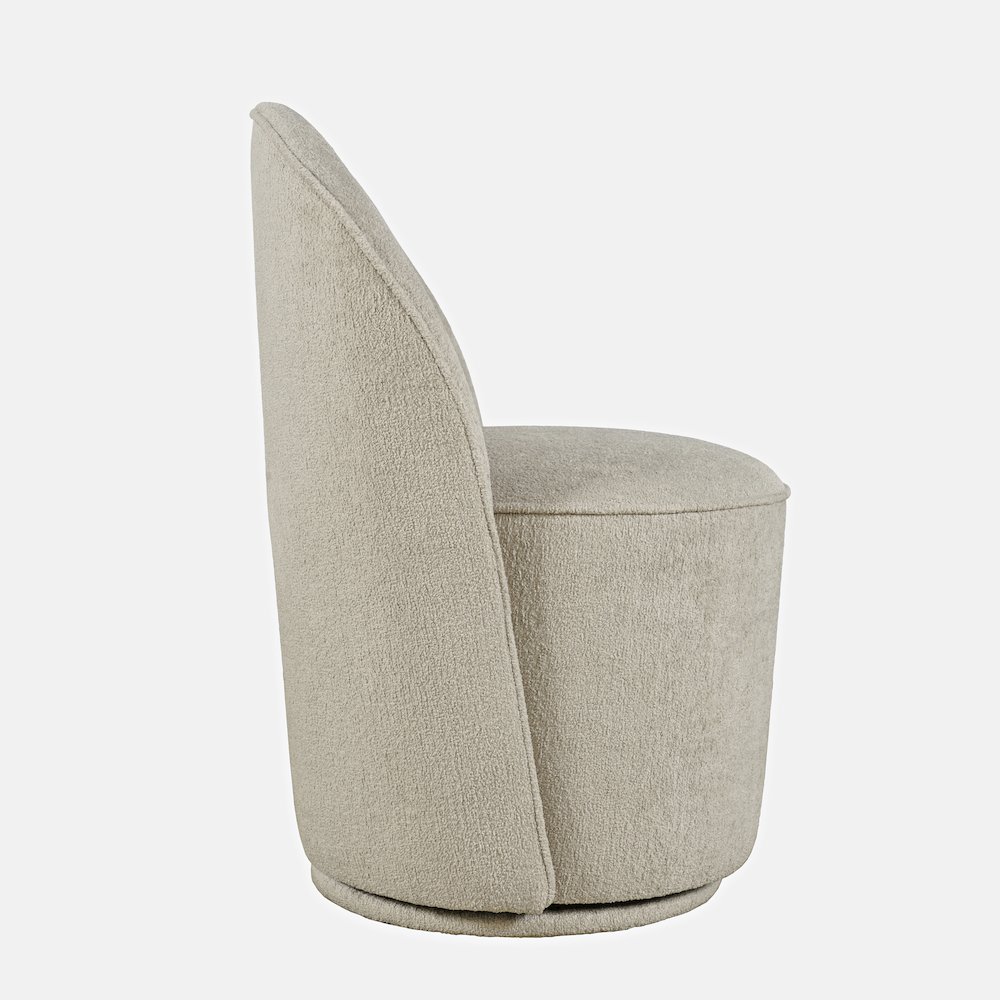 Landon Mid-Century Modern Upholstered Swivel Dining Chair (Set of 2). Picture 5
