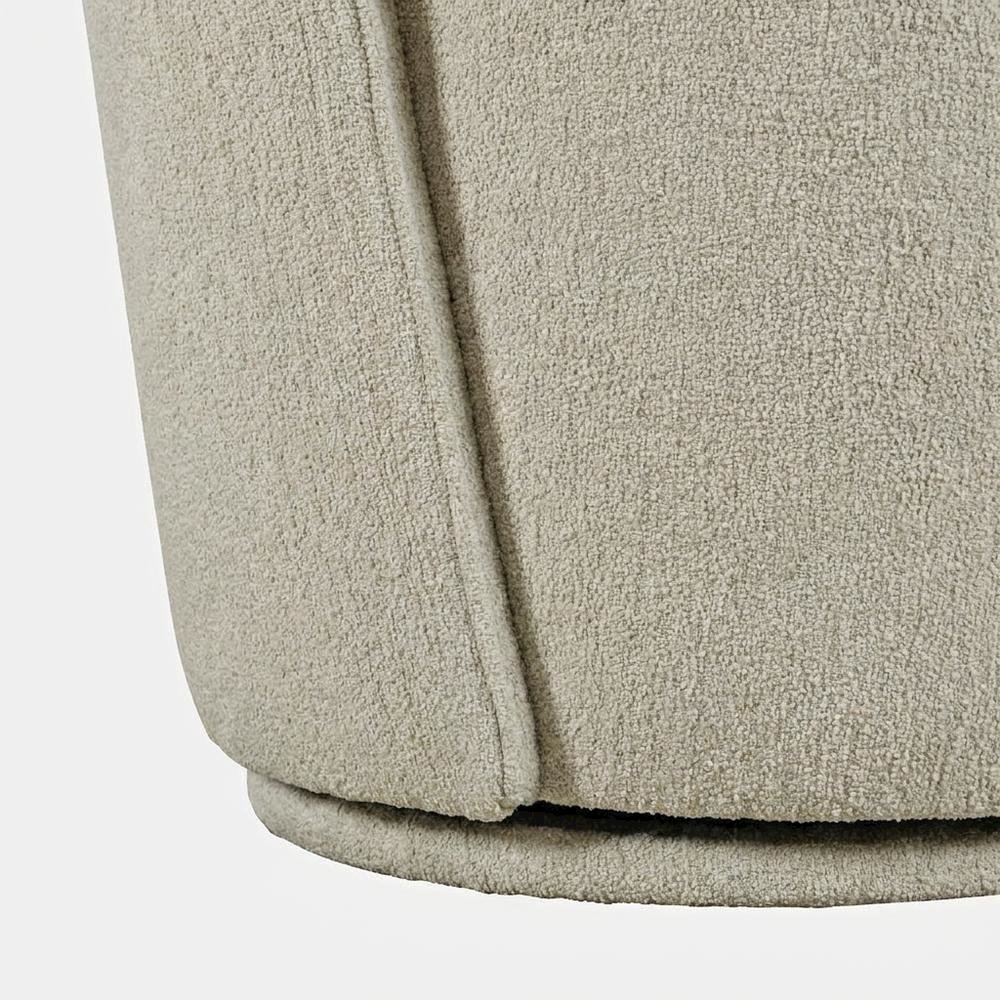 Mid-Century Modern Upholstered Swivel Dining Chair, Gray, Set of 2. Picture 8