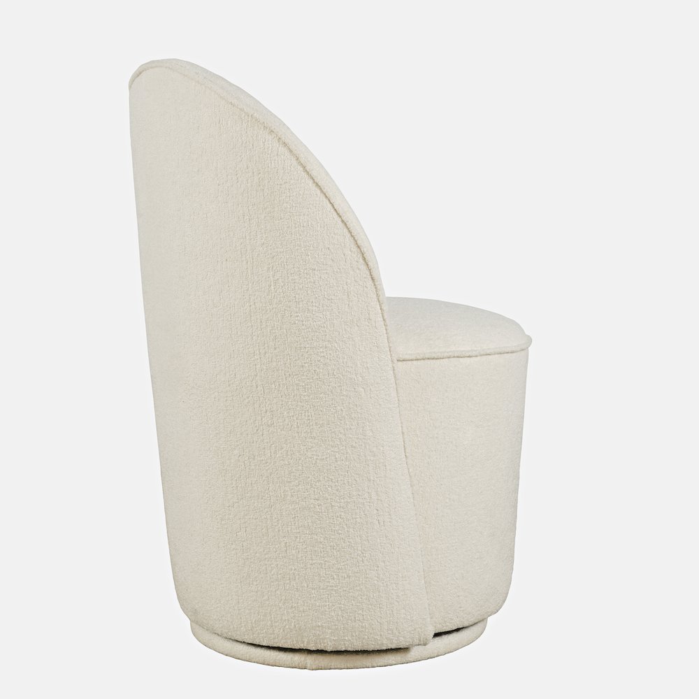 Landon Mid-Century Modern Upholstered Swivel Dining Chair (Set of 2). Picture 6