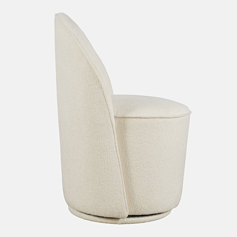 Landon Mid-Century Modern Upholstered Swivel Dining Chair (Set of 2). Picture 3