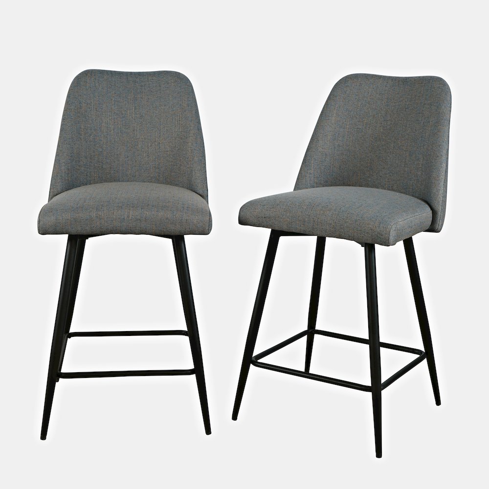 Macey Contemporary Modern Upholstered Counter Barstool (Set of 2). Picture 1