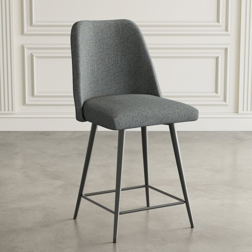 Macey Contemporary Modern Upholstered Counter Barstool (Set of 2). Picture 10
