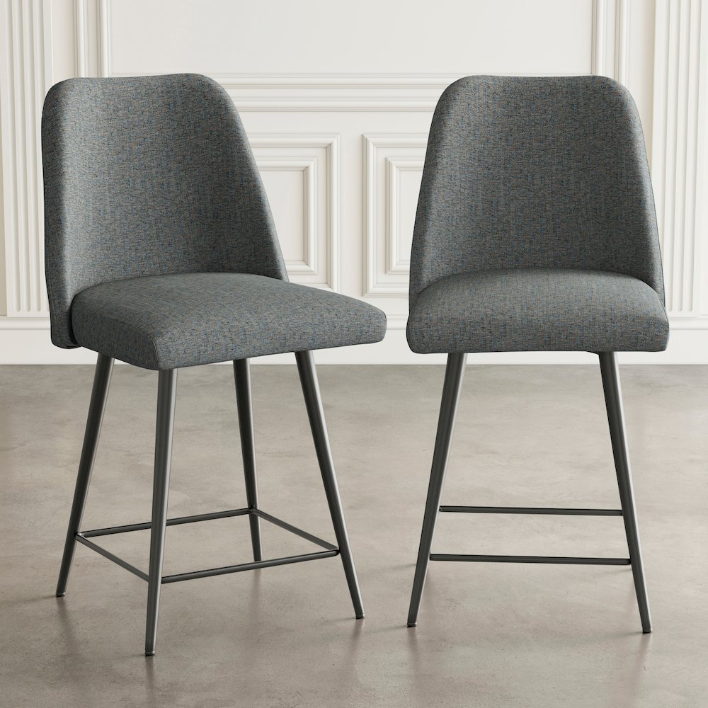 Macey Contemporary Modern Upholstered Counter Barstool (Set of 2). Picture 9