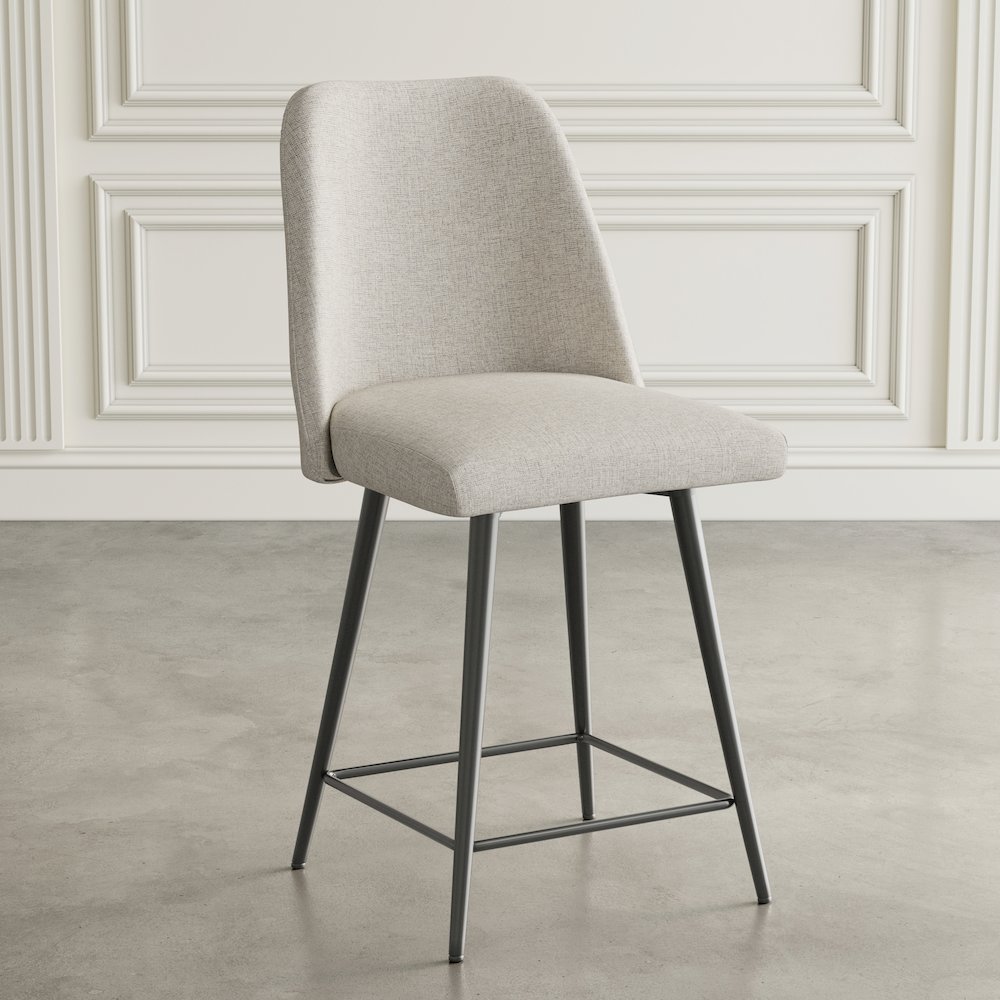 Macey Contemporary Modern Upholstered Counter Barstool (Set of 2). Picture 10