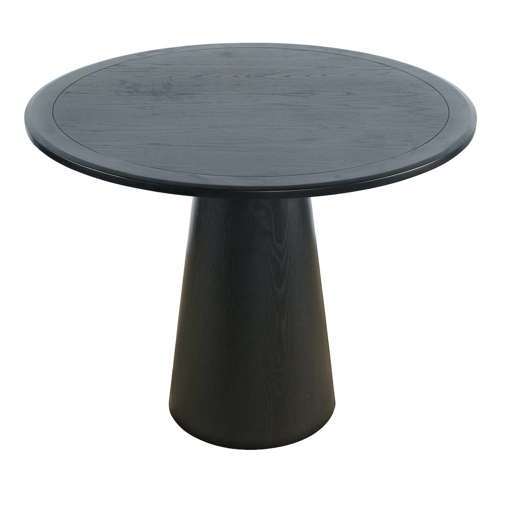 Nash Mid-Century Modern 45" Round Pedestal Counter Height Dining Table. Picture 3