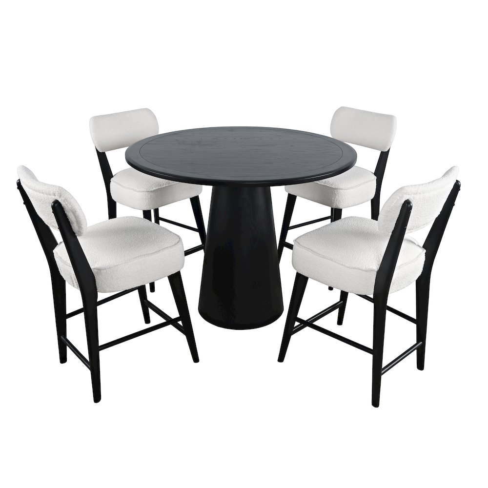 Mid-Century Modern Five Piece Counter Height Dining Set. Picture 2