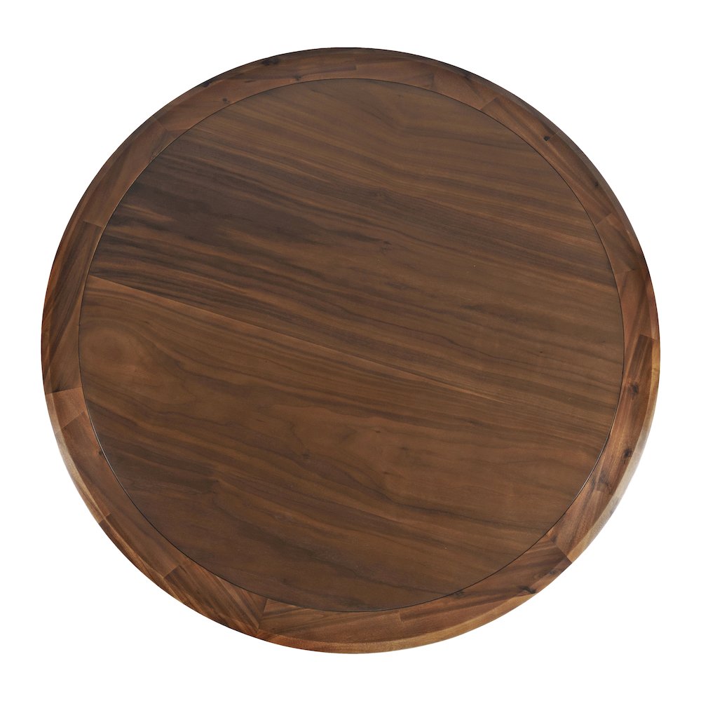 Nash Mid-Century Modern 45" Round Pedestal Counter Height Dining Table. Picture 5