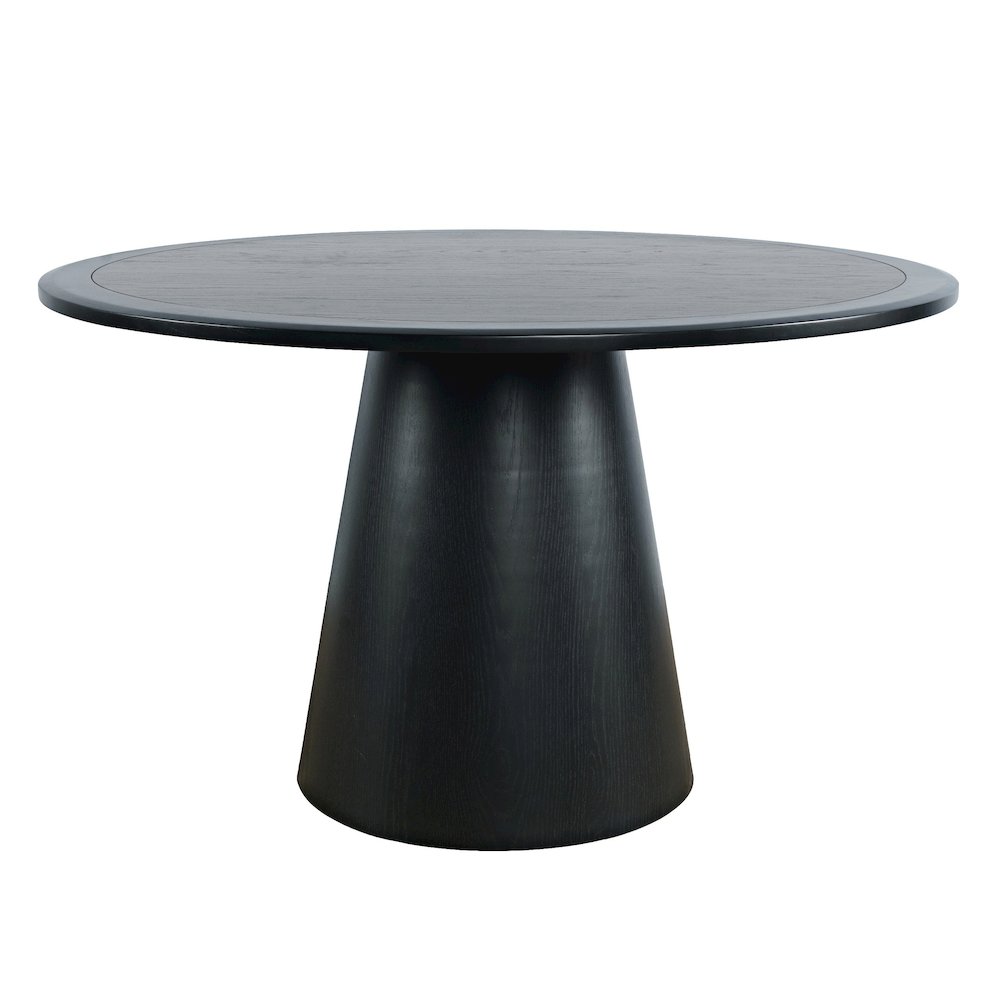 Nash Mid-Century Modern 50" Round Pedestal Dining Table. Picture 1