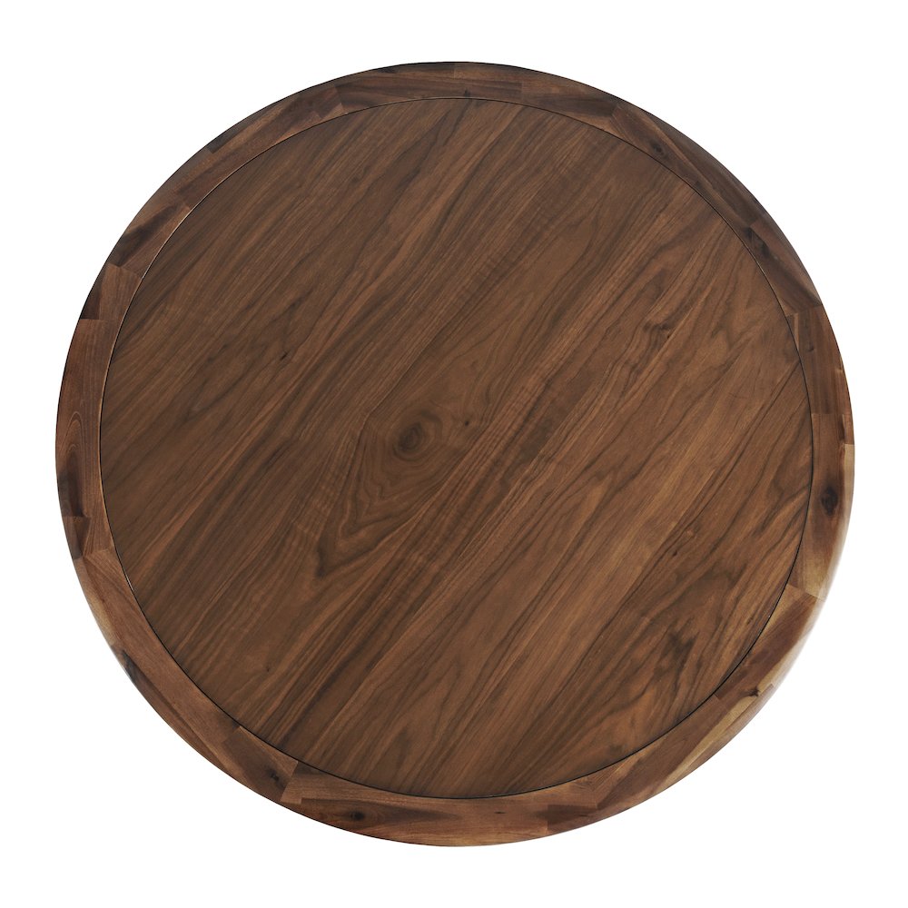 Nash Mid-Century Modern 50" Round Pedestal Dining Table. Picture 6