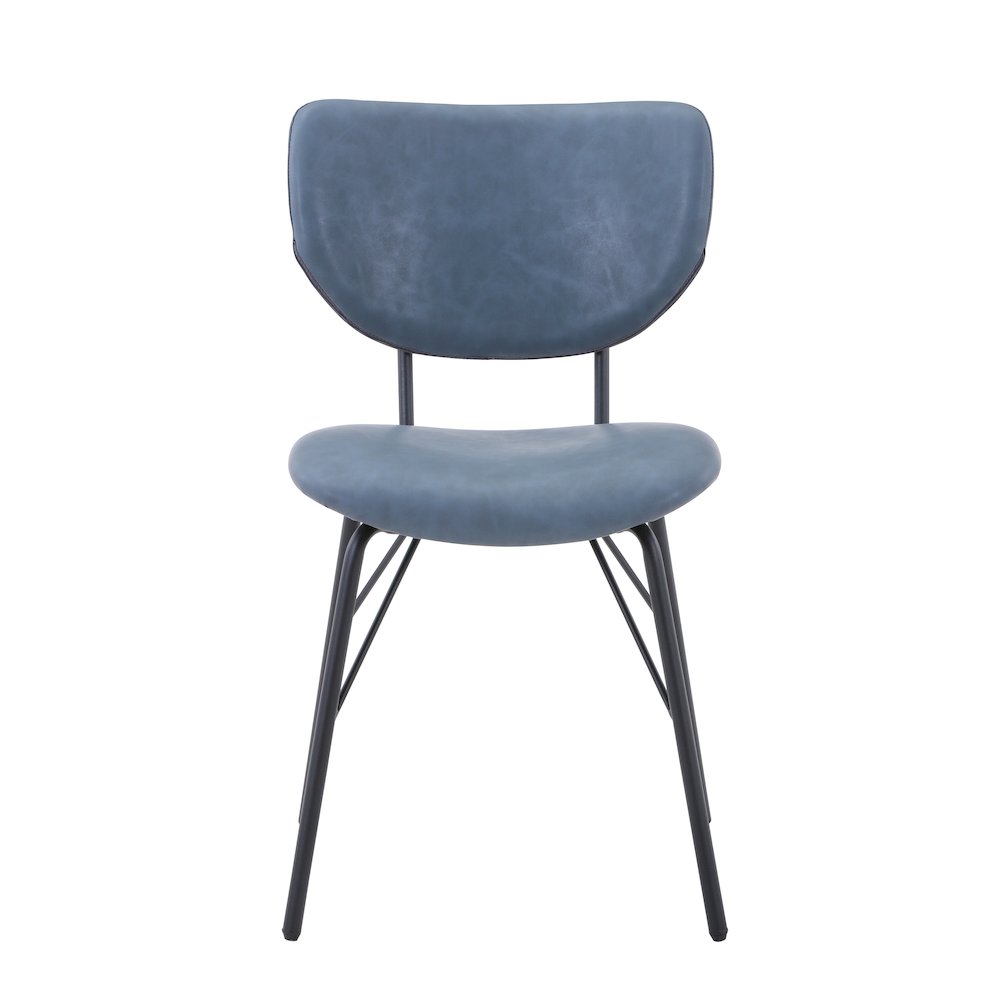 Contemporary Modern Faux Leather Split-Back Upholstered Dining Chair (Set of 2). Picture 1