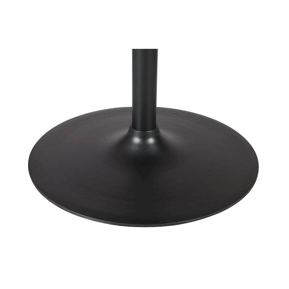 Rowan 54" Modern Luxury Pedestal Round Marble Dining Table. Picture 4