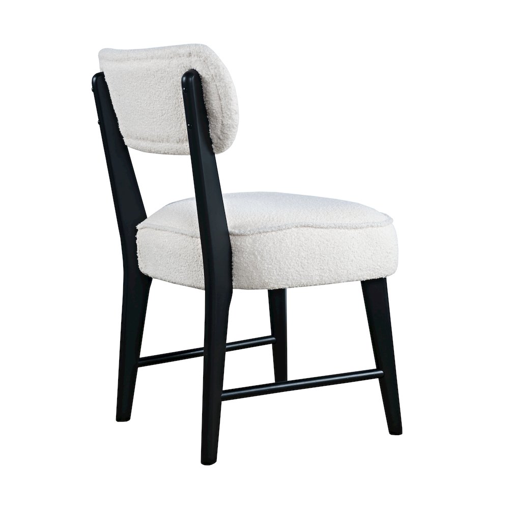 Wes Mid-Century Modern Boucle Upholstery Dining Chair (Set of 2). Picture 7