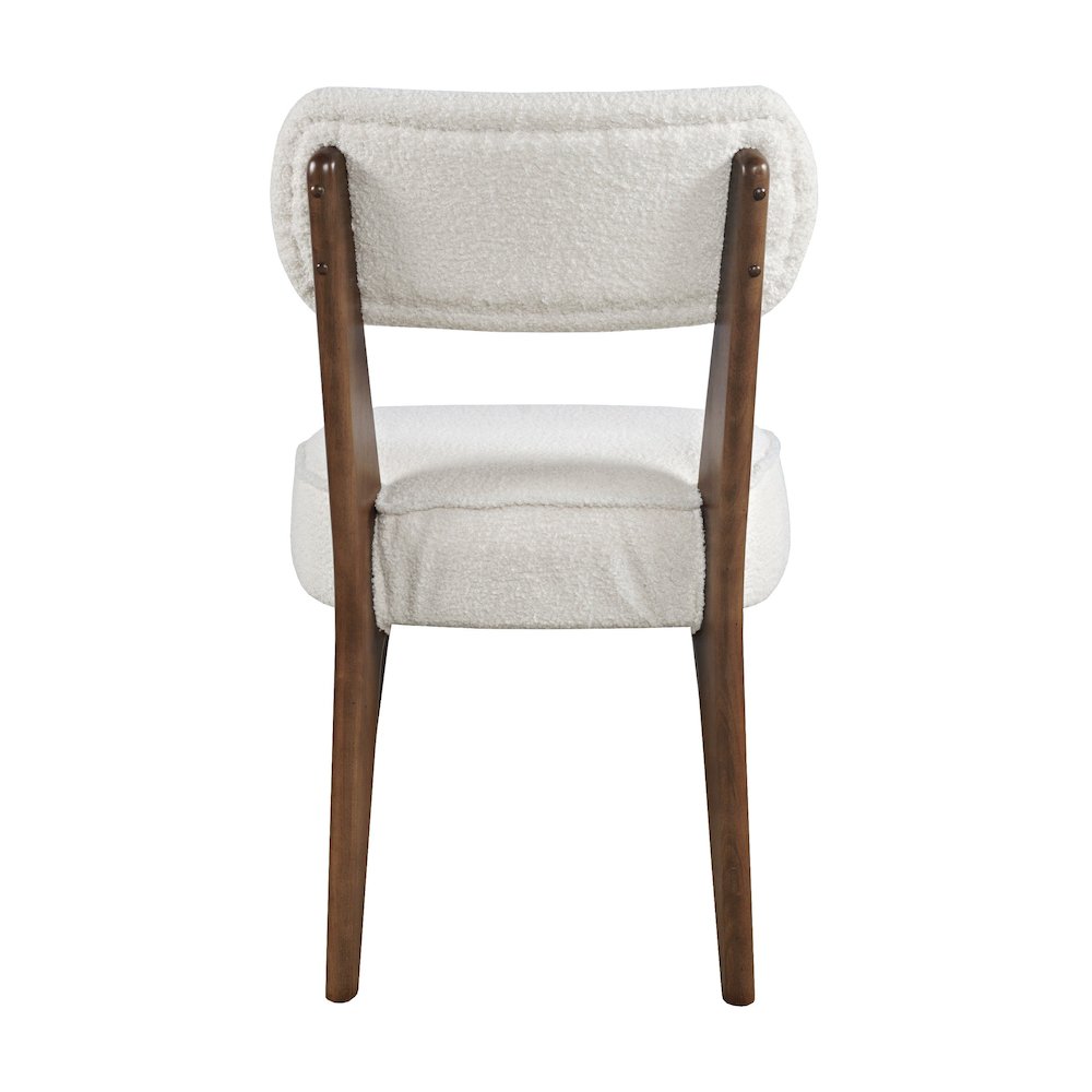 Wes Mid-Century Modern Boucle Upholstery Dining Chair (Set of 2). Picture 6