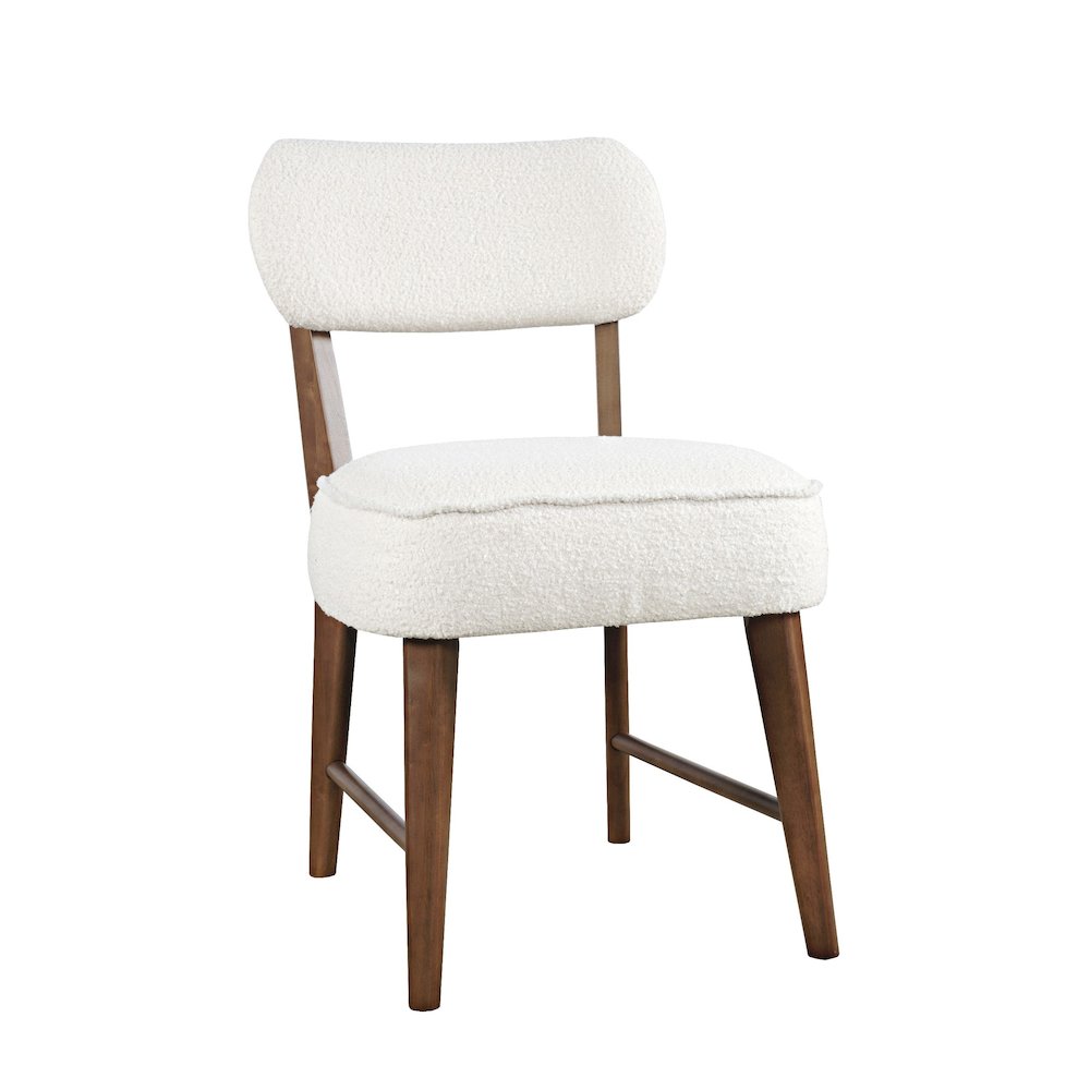 Wes Mid-Century Modern Boucle Upholstery Dining Chair (Set of 2). Picture 3
