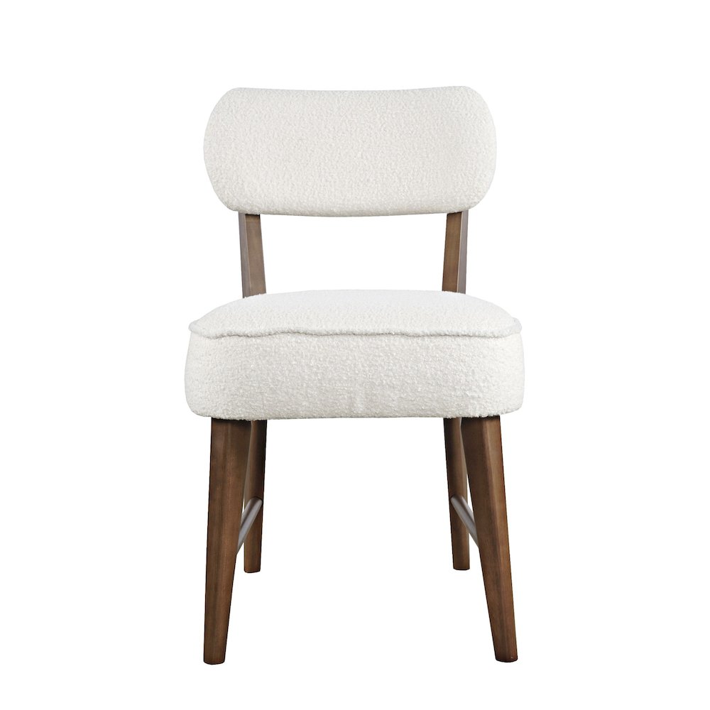 Wes Mid-Century Modern Boucle Upholstery Dining Chair (Set of 2). Picture 2