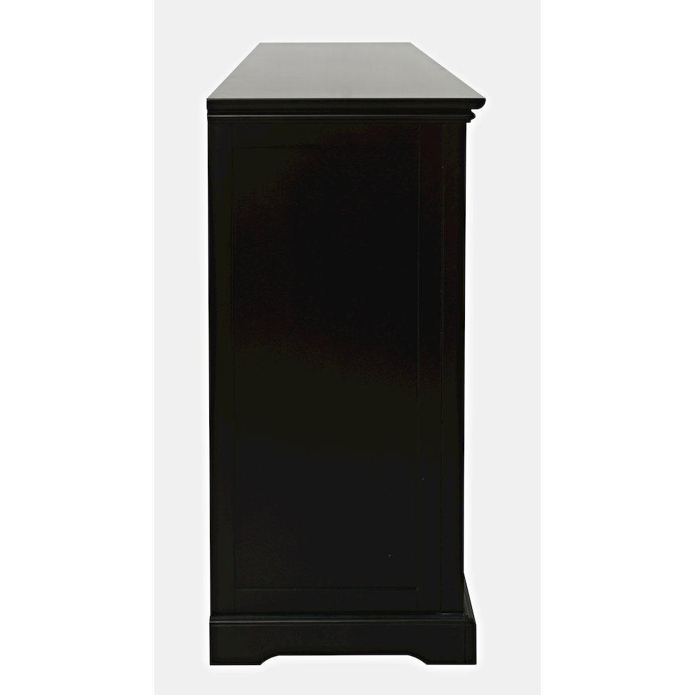Archdale 65" Gothic Arch Transitional Sideboard Storage Cabinet with Glass Doors. Picture 7