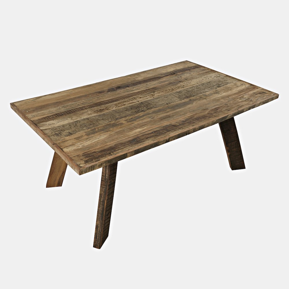 Reclamation 72" Rustic Reclaimed Solid Wood Dining Table. Picture 6