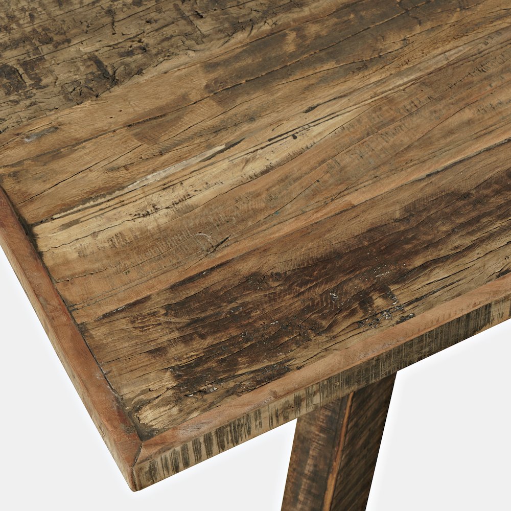 Reclamation 72" Rustic Reclaimed Solid Wood Dining Table. Picture 4