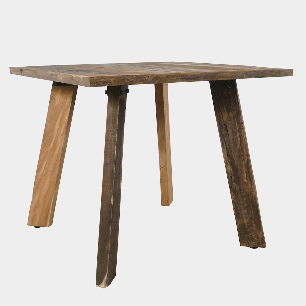 Reclamation 42" Rustic Reclaimed Solid Wood Square Counter Height Dining Table. Picture 3